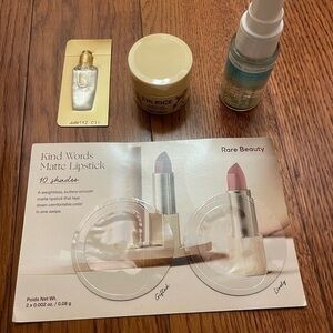 Rare Beauty, St Tropez, I’m Rice, and Keratase Makeup Sample Bundle